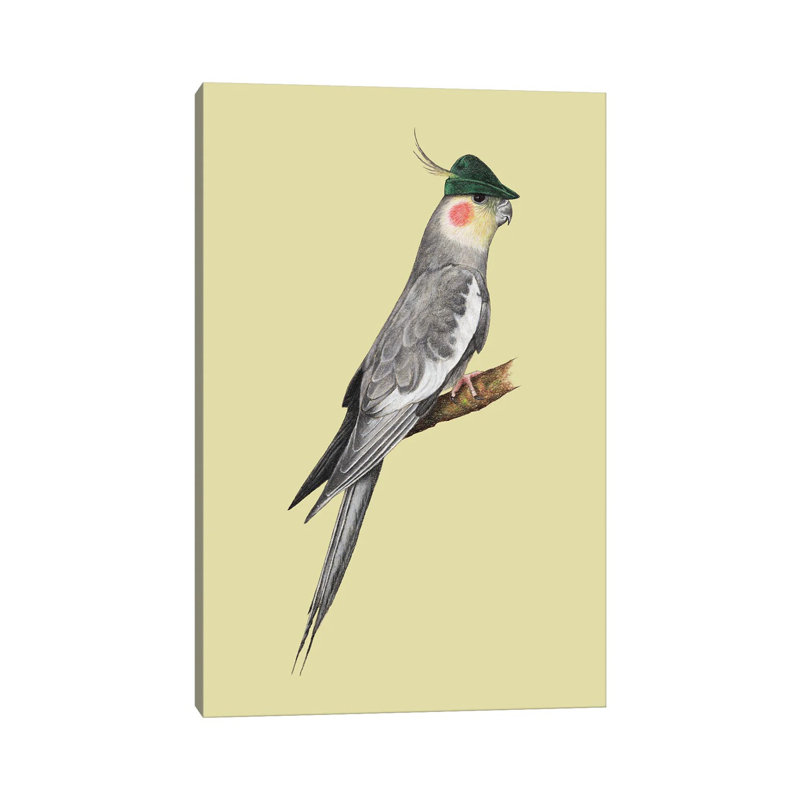 Cockatiel 1 Piece Wrapped Canvas Wall Art, 101.6 cm H x 66.04 cm W