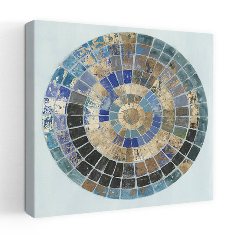 Ionic Abstract Geometric Modern Art, 18" H x 18" W