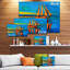 Bateau à voile brun - impression sur toile tendue-21972597