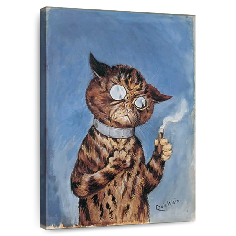 Ketti Cat With A Cigar, 24" H x 16" W