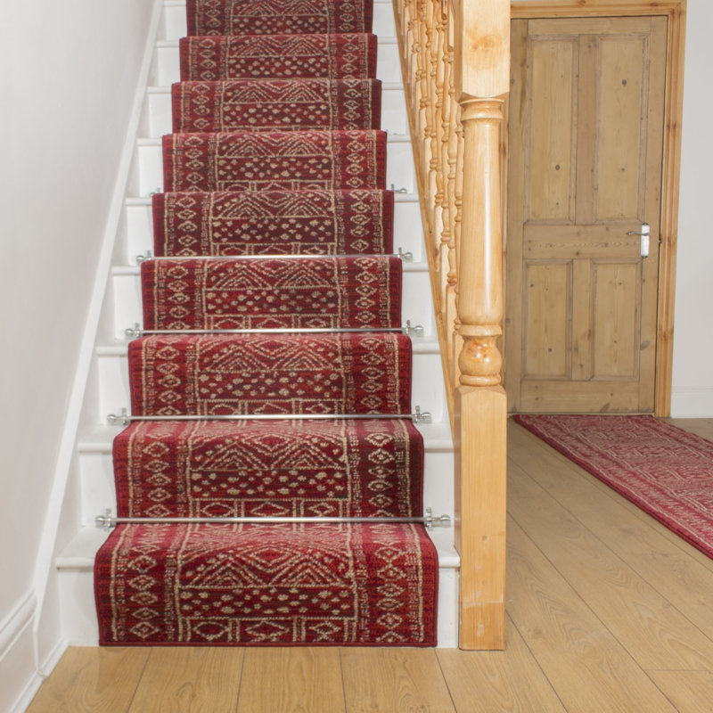 Stair Runner Geometric Area Rug, Stair Runner 100 x 570 cm