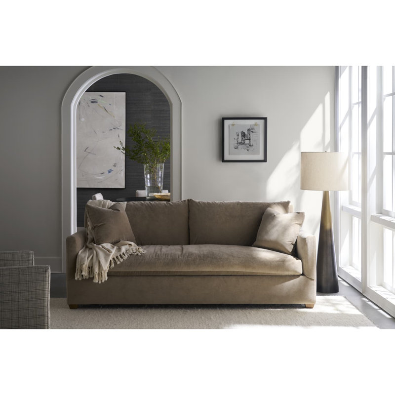 Huckson  Sofa, Straw Velvet (20043-28)