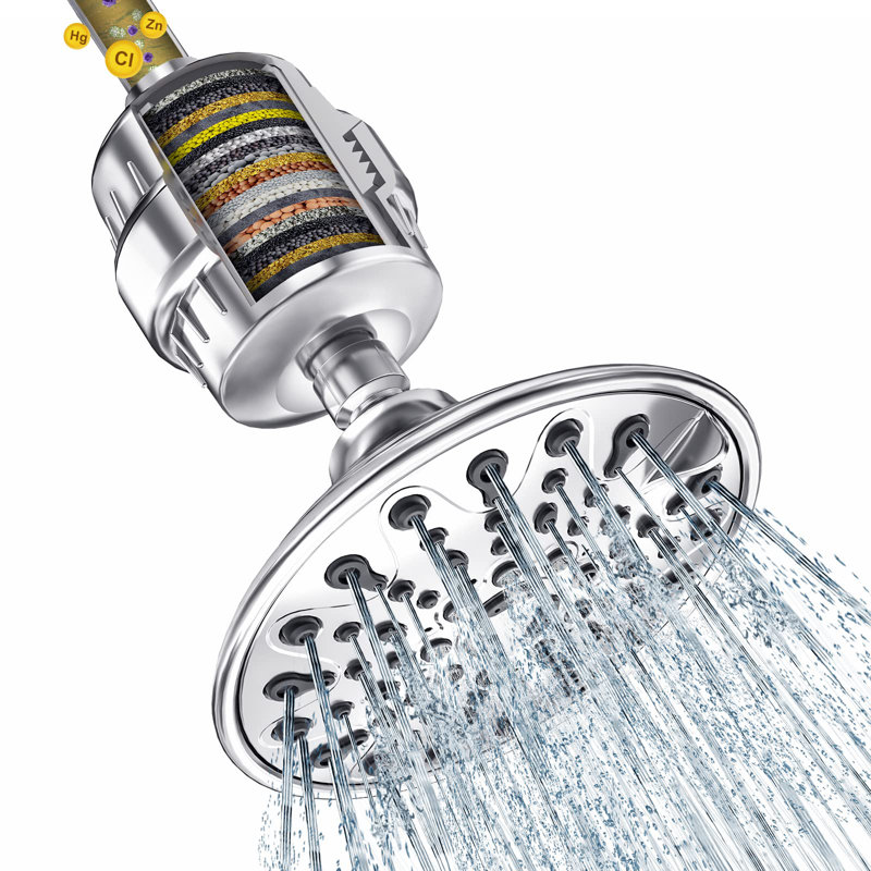 Pomme de douche 6 pouces avec filtre de douche 20 étapes