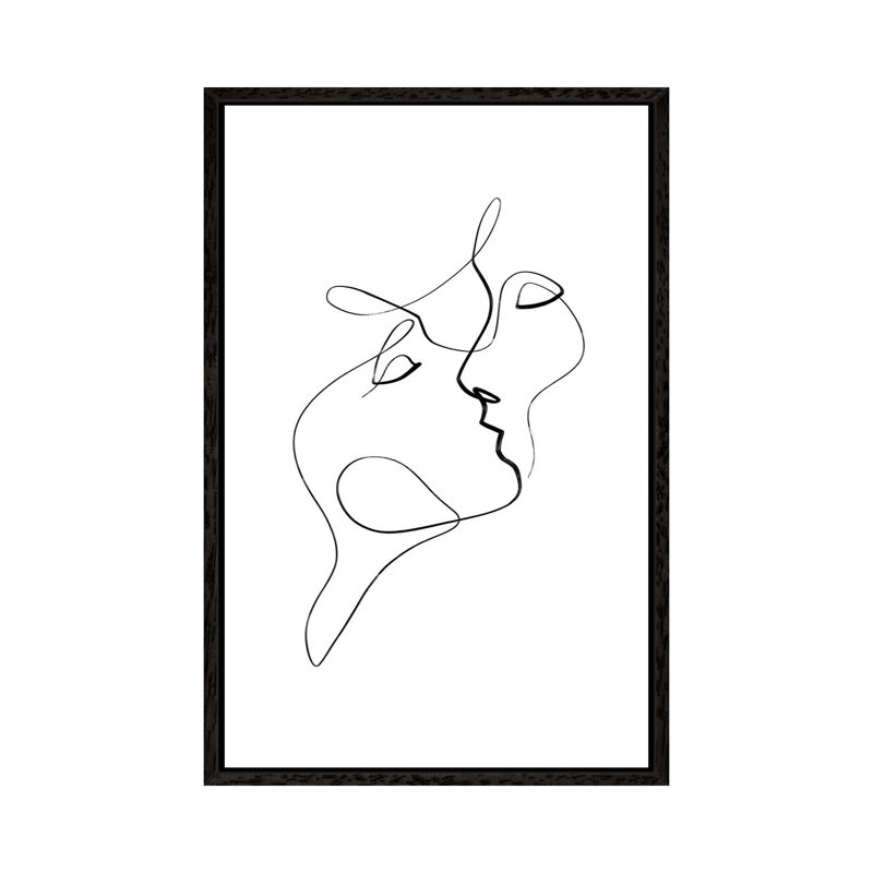 Invite Me In No. 2 by Dane Khy - Print on Canvas, Black Framed, 152.4cm H x 101.6cm W x 3.81cm D