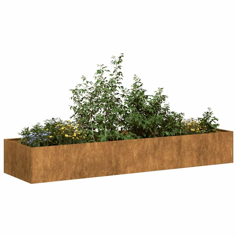Grand pot à fleurs vidaXL, H 15,7 po x l 110,2 po x P 31,5 po