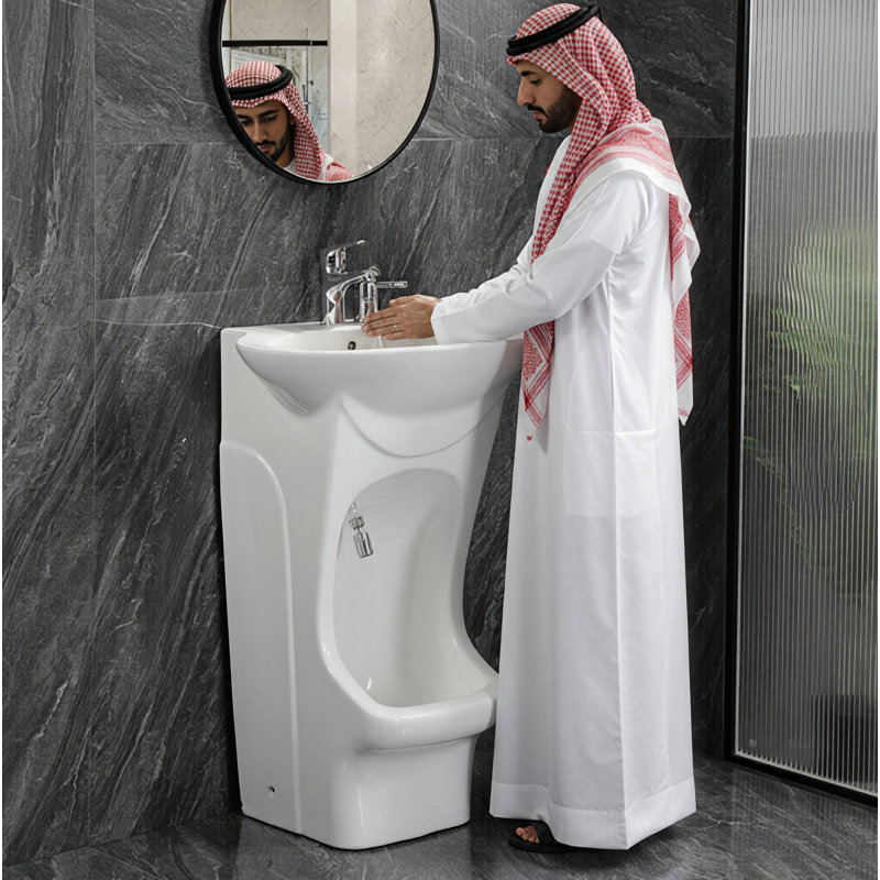 Lavabo autoportant pour bidet Wudu