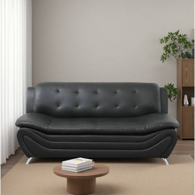 3 Seater Faux Leather Sofa