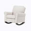 Chaise berçante en tissu beige
