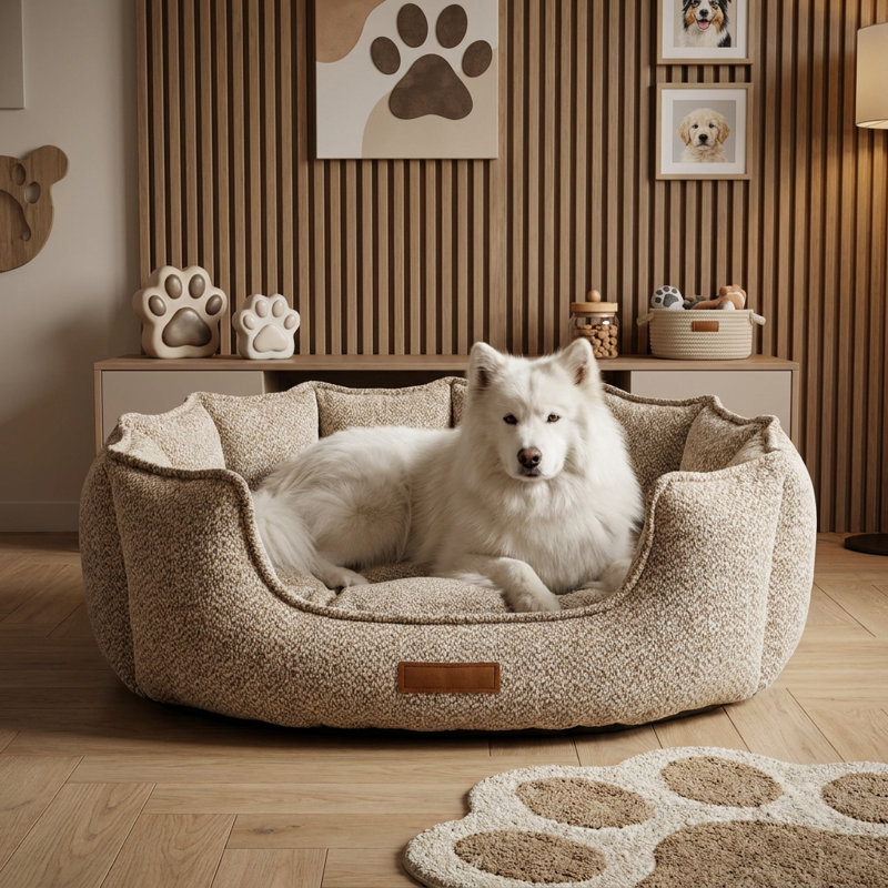 Lit pour chien Breeze, L 36,2 po, Crème