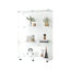 Vitrine à deux portes avec 3 tablettes vitrées et porte-1048926722