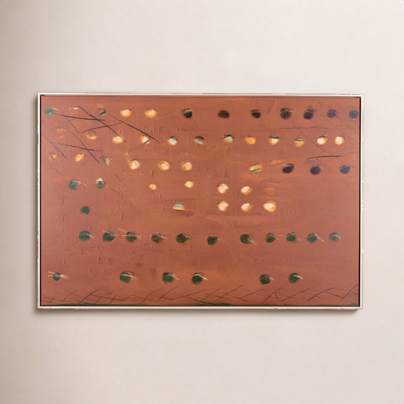 X Spot Rust Painting by Jamie Beckwith, 24" H x 36" W x 2" D
