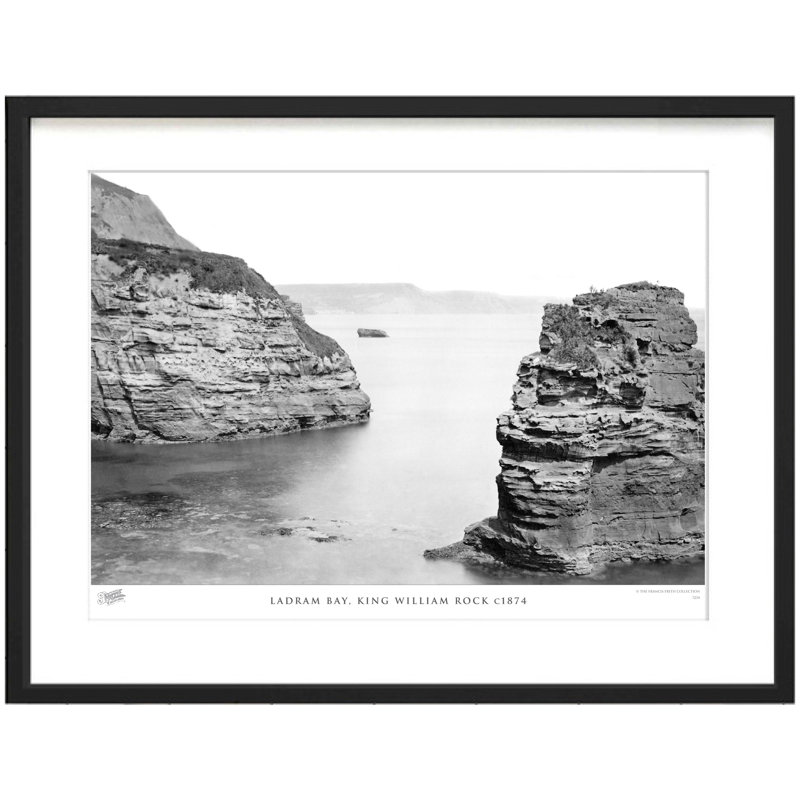 Ladram Bay, King William Rock C1874 by Francis Frith - Single Picture Frame Print, 28cm H x 36cm W x 2.3cm D