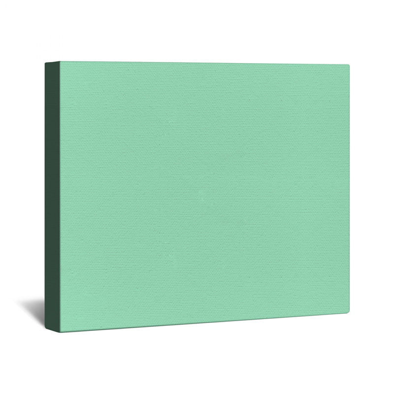 Toile de galerie unie vert menthe unie en plusieurs tailles, 16 po x 20 po
