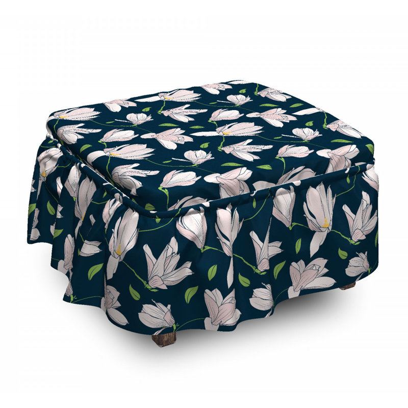 Housse pour à repose-pieds fleur japonaise sakura