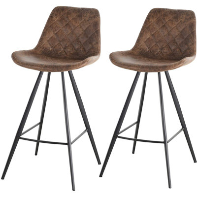 Gully Upholstered Counter Stool with Metal Frame
