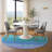 Premium Machine Washable Ariel Ombre Rug-8469401