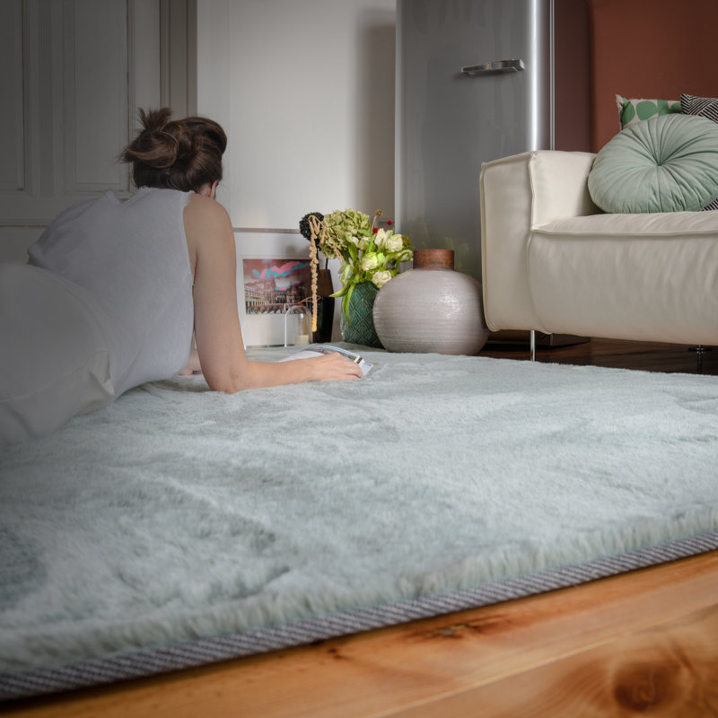 Jazz Uni Hand Tufted Area Rug, Rectangle 160 x 230cm, Jade