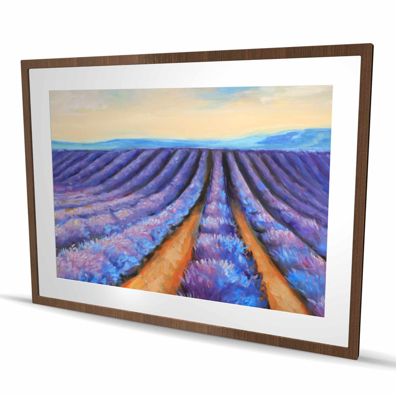 Lavender Fields - Botanical Contemporary Framed Print Decor