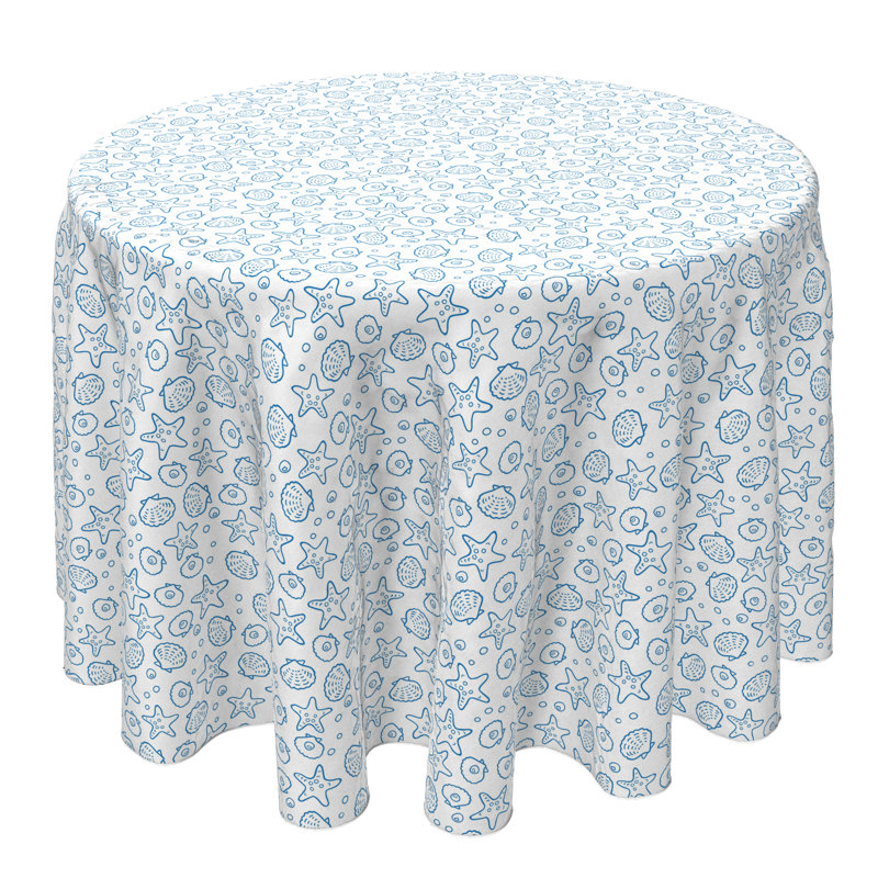 Round Cotton Twill Tablecloth