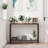 Console Table, Entryway Table With Storage, Industrial Sofa Table With V Design, 2-Tier Narrow Console Table-537844815-549872530
