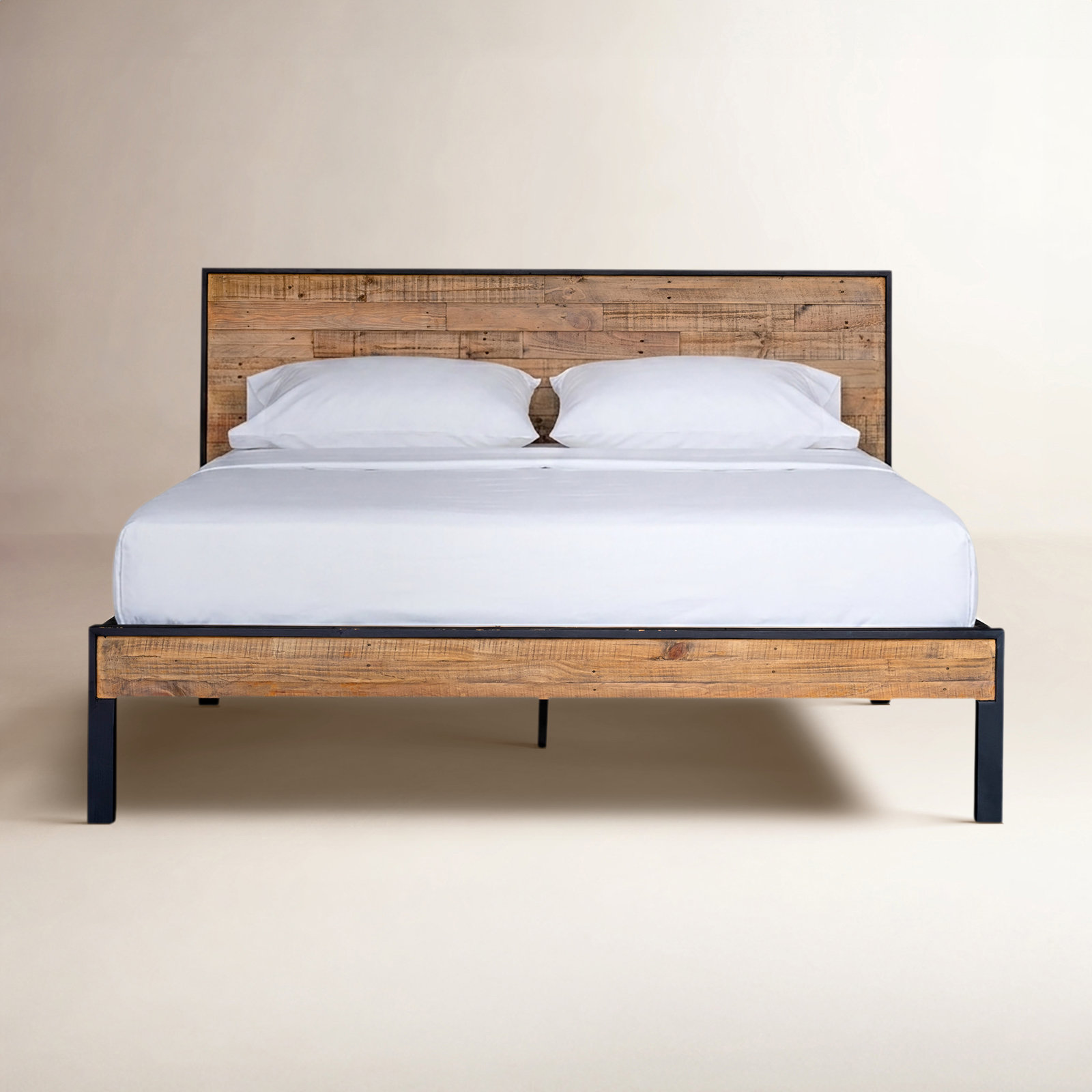 Keely Solid Wood Bed, Queen