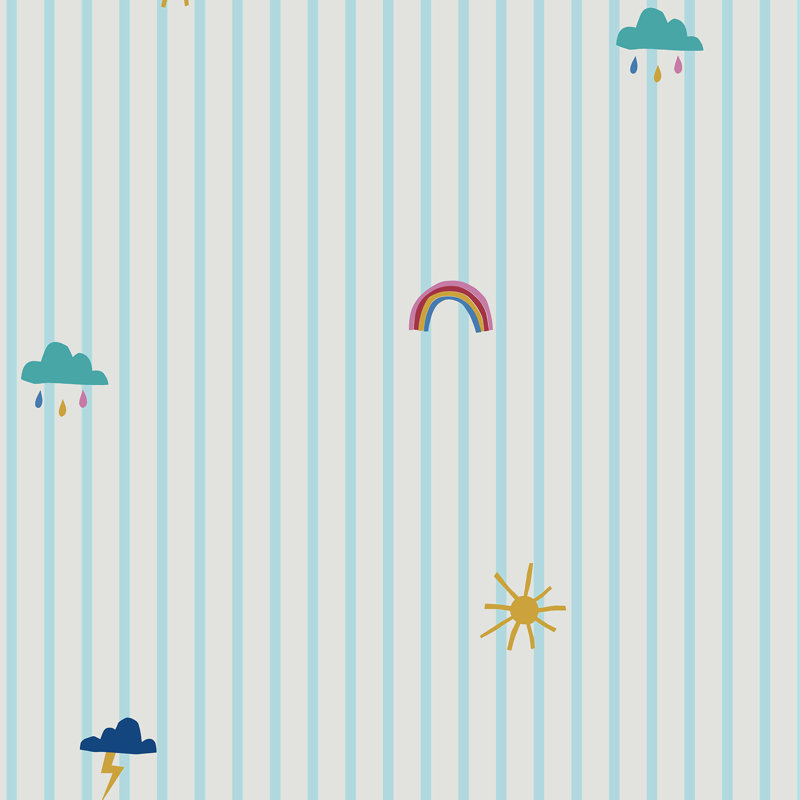 Children's Joules Striped Wallpaper Double Roll