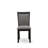 13-piece Dining Room Table Set, a Rectangular Kitchen Table and 12 Dark Gotham Grey Linen Fabric Dining Chairs, 39x120 Inch, Wire Brushed Black-815102944-836554777