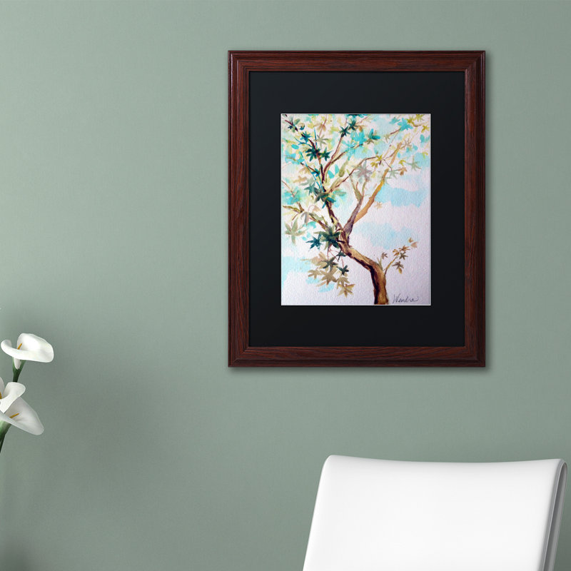 «Blue Maple» par Weller, reproduction d'art encadrée, Noir, H 20 po x l 16 po x P 0,5 po, Brun