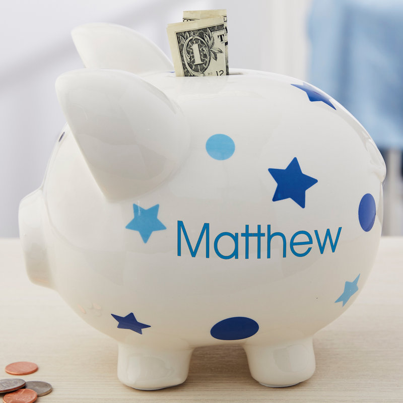 Text & Numbers Piggy Bank, Yes