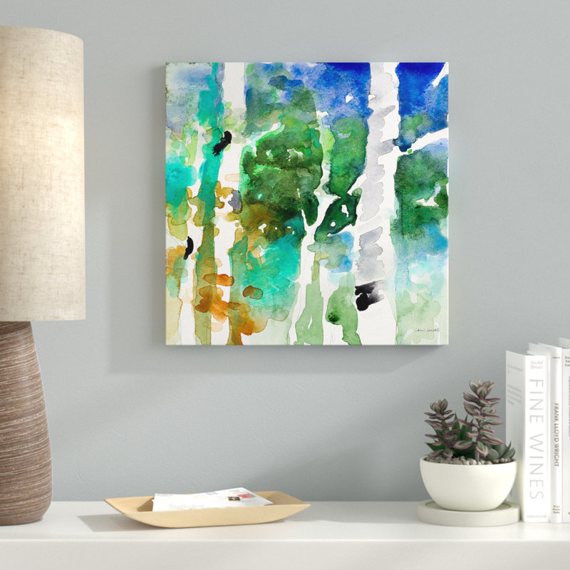 «Up to The NorTrand Skies II», reproduction de peinture à l'aquarelle, H 18 po x l 18 po x P 1 po, Toile tendue