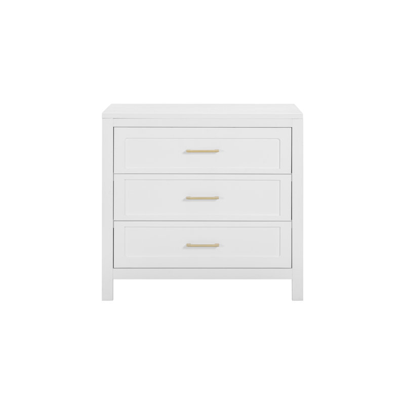 Reign 3 Drawer Dresser In White, White