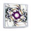 «Fractal Journey» en mauve et blanc sur toile-94081155-94081156