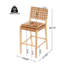 Tabouret de bar en bois Rieti, ensemble de 2