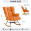 Solid + Manufactured Wood/Iron Rocking Chair-1378224744
