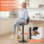 Ensemble de 2 tabourets de bar et fauteuil pivotant en cuir avec dossier et chaise de bar-170378560