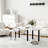 Walnut Wood Grain 360° Rotatable Coffee Table - Oak Veneer Top With Waterproof Wear-resistant Pu Paint, Sturdy Cocktail Table For Living Room & Bedroom-598514531-598514530