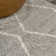 Rectangle Saross Geometric Machine Woven Shag Polypropylene Area Rug in Gray/Ivory