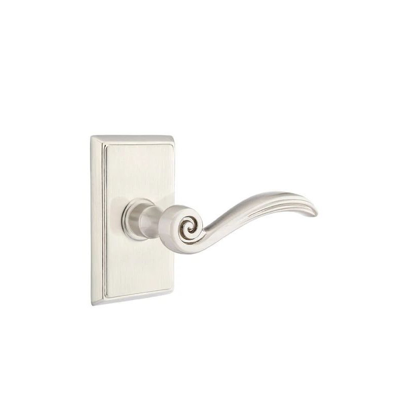 Levier de porte de passage, Oui, Nickel satiné
