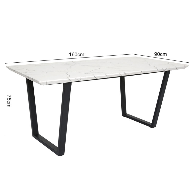 Asfand Metal Base Dining Table