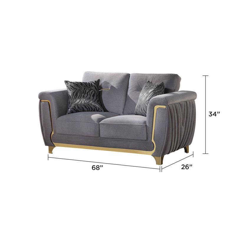 Causeuse Lavern, Gris