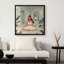 «Boho Meditation Woman Botanical Bien-être», reproduction d'art sur toile encadrée dans la chambre principale-129592703-129592705