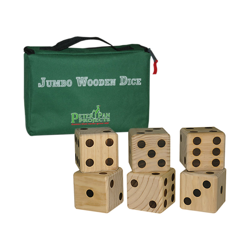 Dés en bois géants