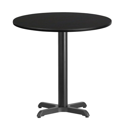 Carrus Round Laminate Table Top with Height Table Base