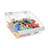 Small Deep Bin Tray Kit with Adjustable Dividers, up to 3 Compartments for Pegboard or Slatwall
