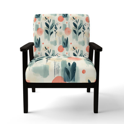 Chaise d'appoint abstraite - Fauteuil vert Boho Spirit Garden