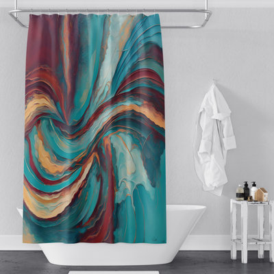 Sarissa Abstract Shower Curtain
