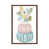 Classic Brown Wood Floater Framed