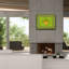 Bungalow Bungalow «Hanukah Menorah On Green» par Andrea Strongwater, art mural sur toile-1099378418