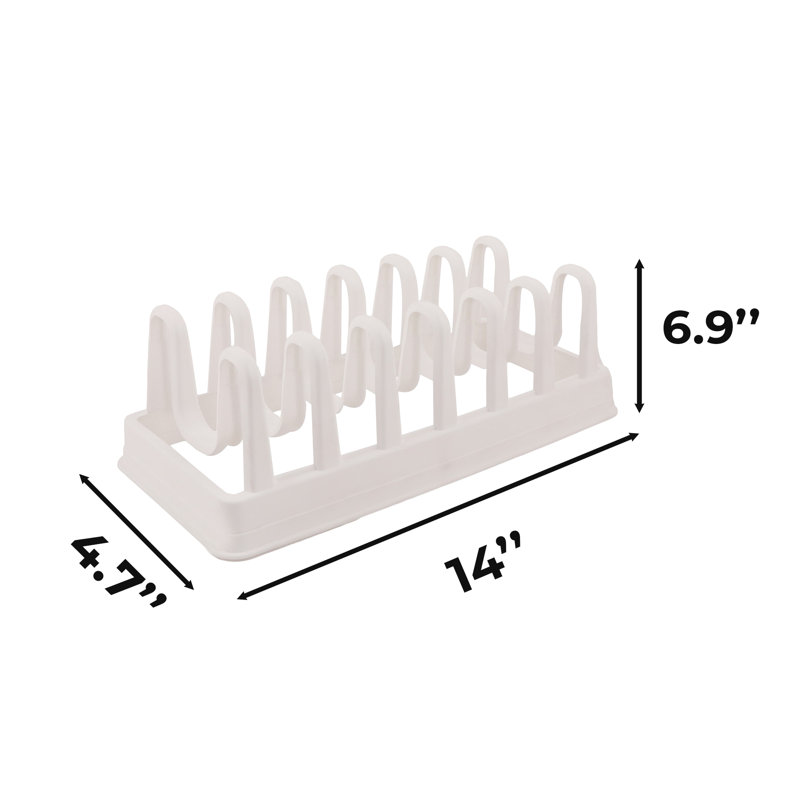 Freestanding 6 Divider Pan And Pot Organizer
