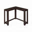Table d'appoint, console, vestibule, étroit, d'angle, salon, chambre à coucher, stratifié brun, contemporain, moderne-1582910989